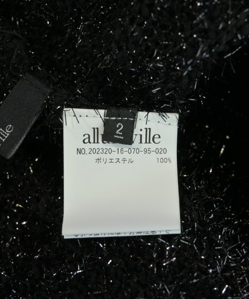 allureville（アルアバイル）ベスト/ノースリーブ 黒 サイズ:2(M位) レディース/2200719040207