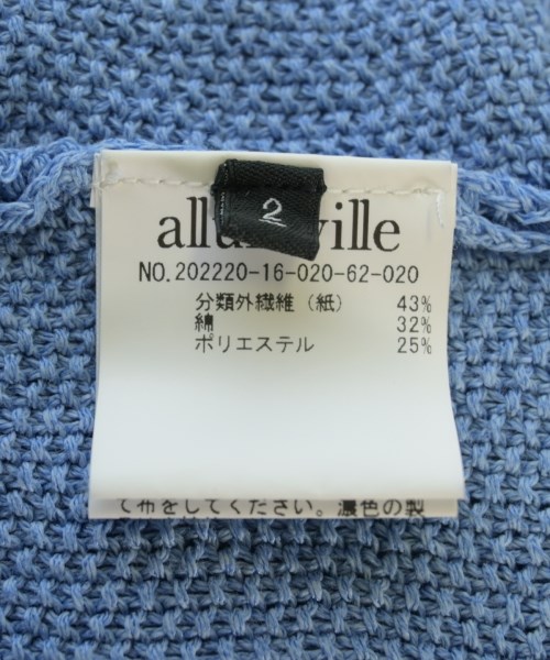 allureville（アルアバイル）ニット・セーター 青 サイズ:2(M位) レディース/2200720725032
