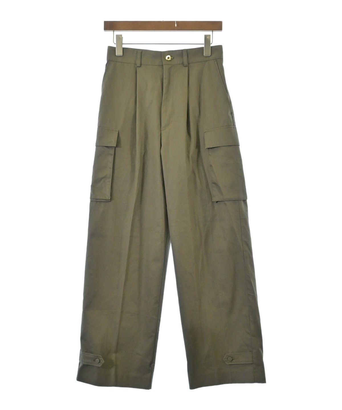 allureville アルアバイル 美品 ワイドカーゴパンツ カーキ allureville（アルアバイル）カーゴパンツ カーキ サイズ:2(M位