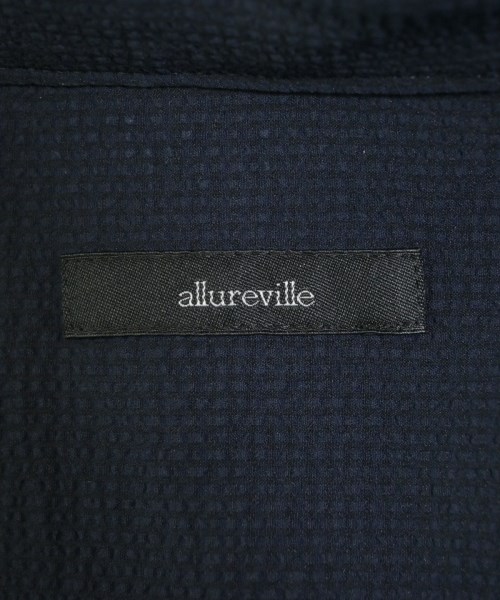 allureville（アルアバイル）シャツワンピース 紺 サイズ:2(M位) レディース/2200688834012