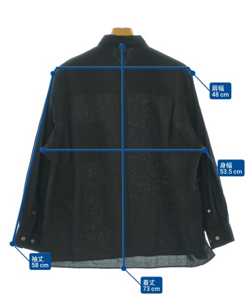 steven alan（スティーブンアラン）カジュアルシャツ 黒 サイズ:M メンズ/2200560527032