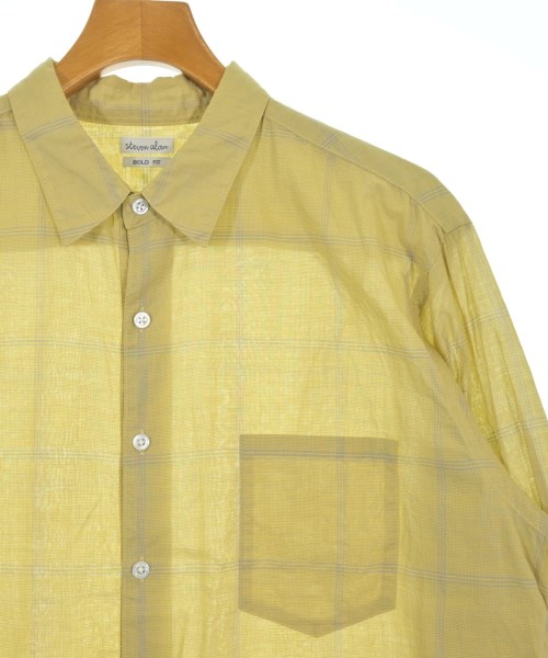 steven alan（スティーブンアラン）カジュアルシャツ 黄 サイズ:L メンズ/2200620963534