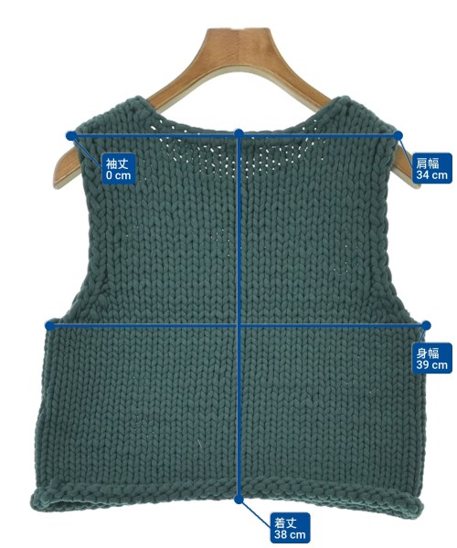 steven alan（スティーブンアラン）ベスト 緑 サイズ:-(S位) レディース/2200637555067