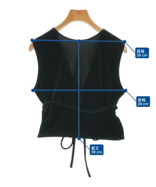 steven alan（スティーブンアラン）ノースリーブ 黒 サイズ:-(L位) レディース/2200626495060