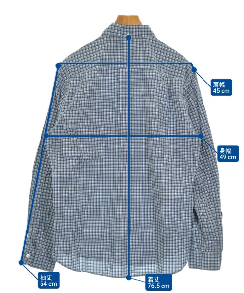 steven alan（スティーブンアラン）カジュアルシャツ 青 サイズ:L メンズ/2200624533030