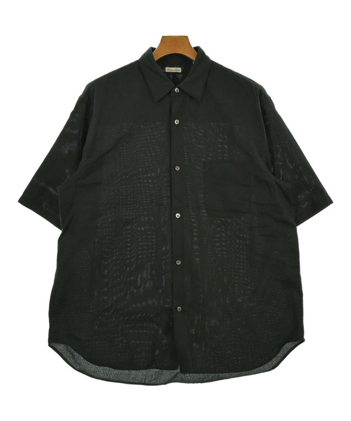 steven alan スティーブンアラン カジュアルシャツ メンズ 【古着】【中古】 steven alan（スティーブンアラン）カジュアルシャツ 黒 サイズ:XL