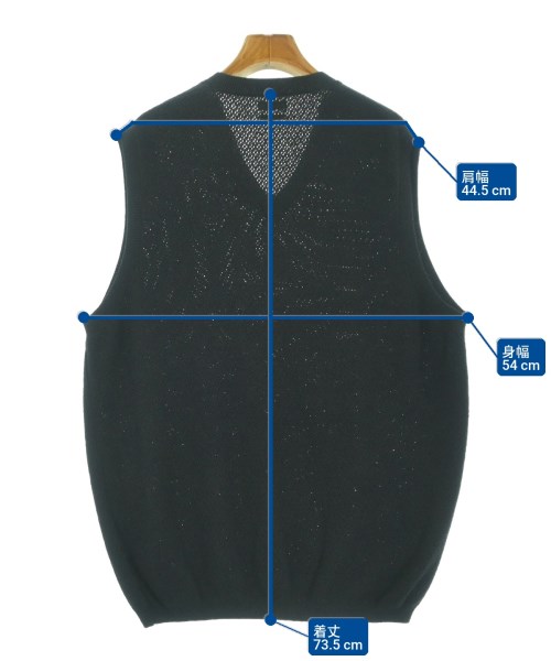 steven alan（スティーブンアラン）ベスト 黒 サイズ:M メンズ/2200552122030