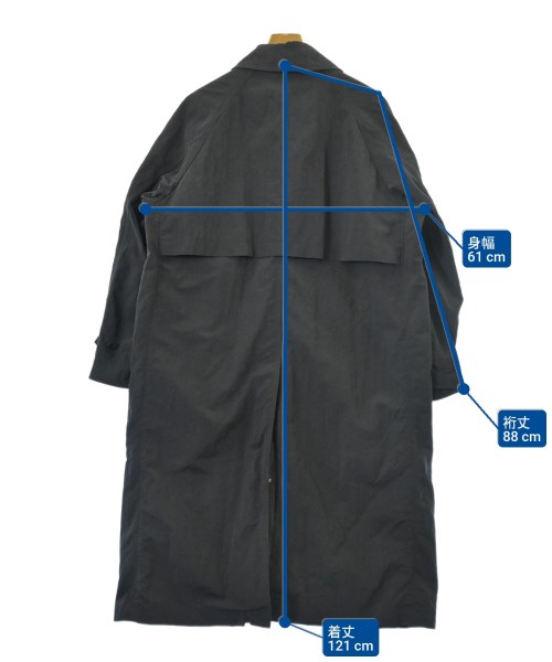 steven alan（スティーブンアラン）ステンカラーコート 黒 サイズ:L メンズ/2200621882056