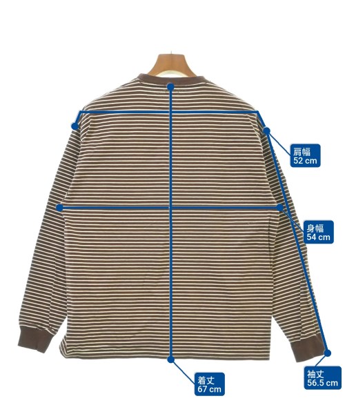 steven alan（スティーブンアラン）Tシャツ・カットソー 茶 サイズ:M メンズ/2200614798067