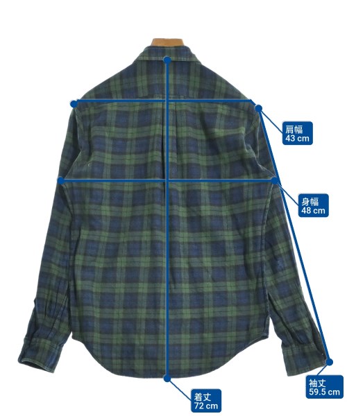 steven alan（スティーブンアラン）カジュアルシャツ 緑 サイズ:S メンズ/2200631049050