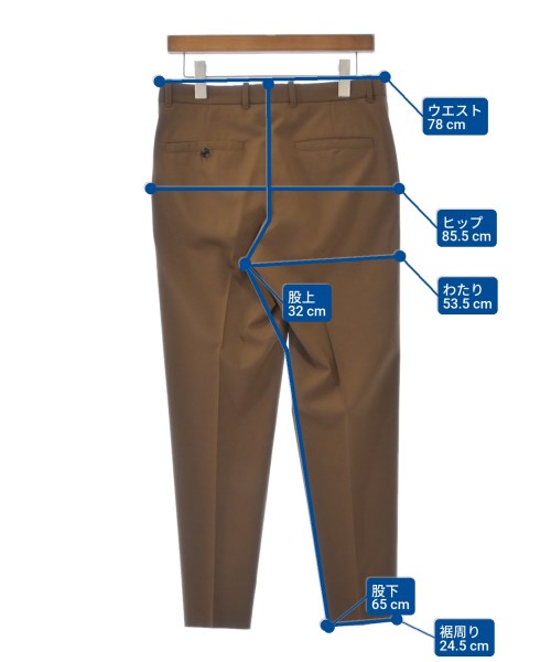 steven alan（スティーブンアラン）スラックス 茶 サイズ:S メンズ/2200632610051