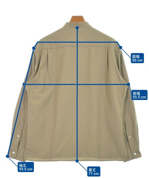 steven alan（スティーブンアラン）カジュアルシャツ ベージュ サイズ:M メンズ/2200632401031