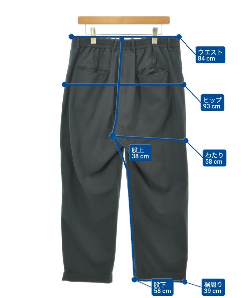 steven alan（スティーブンアラン）クロップドパンツ グレー サイズ:XL メンズ/2200611223029