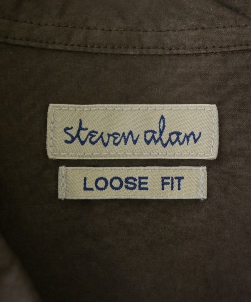 steven alan（スティーブンアラン）カジュアルシャツ 茶 サイズ:M メンズ/2200611334015