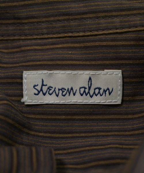 steven alan（スティーブンアラン）カジュアルシャツ 茶 サイズ:L メンズ/2200609313091