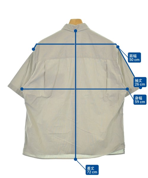 steven alan（スティーブンアラン）カジュアルシャツ グレー サイズ:S メンズ/2200673785022