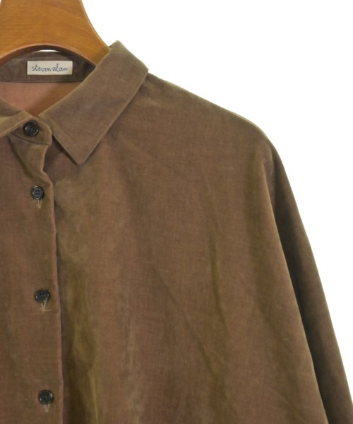steven alan（スティーブンアラン）カジュアルシャツ 茶 サイズ:S レディース/2200666578013