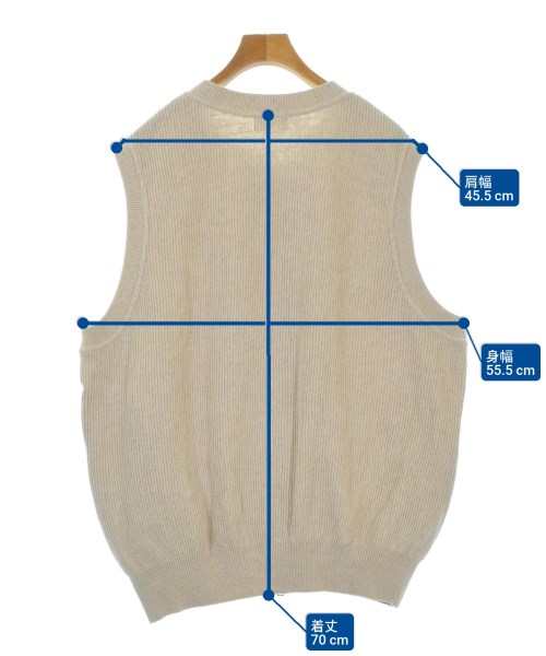 steven alan（スティーブンアラン）ベスト ベージュ サイズ:2(M位) メンズ/2200678647028