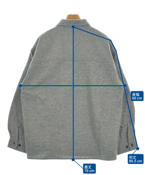 steven alan（スティーブンアラン）カジュアルシャツ グレー サイズ:L メンズ/2200675923026