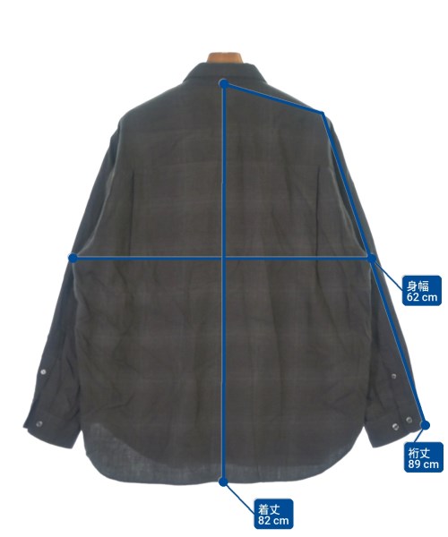 steven alan（スティーブンアラン）カジュアルシャツ 茶 サイズ:L メンズ/2200672159060