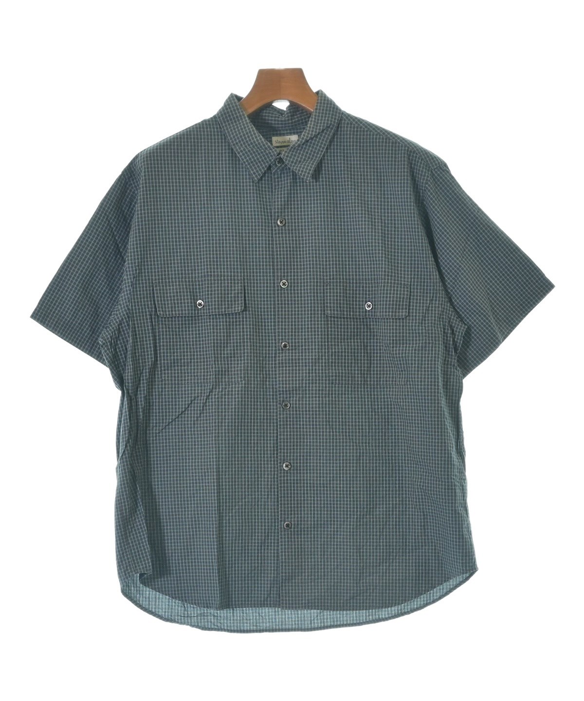Steven Alan シャツ サイズL steven alan（スティーブンアラン）カジュアルシャツ 黒 サイズ:L