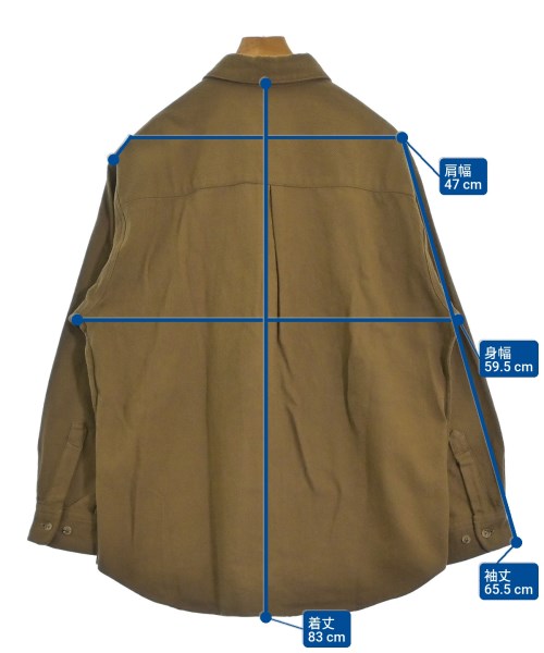 steven alan（スティーブンアラン）カジュアルシャツ 茶 サイズ:M メンズ/2200680253026