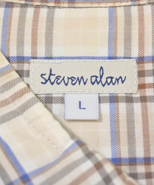 steven alan（スティーブンアラン）カジュアルシャツ ベージュ サイズ:L メンズ/2200693680116