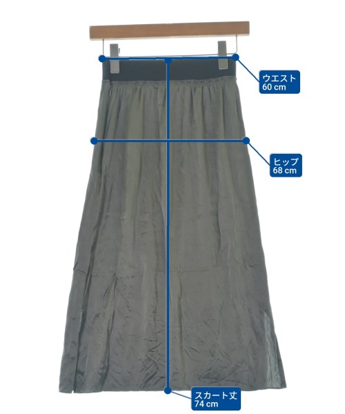 steven alan（スティーブンアラン）ロング・マキシ丈スカート グレー サイズ:S レディース/2200690653076