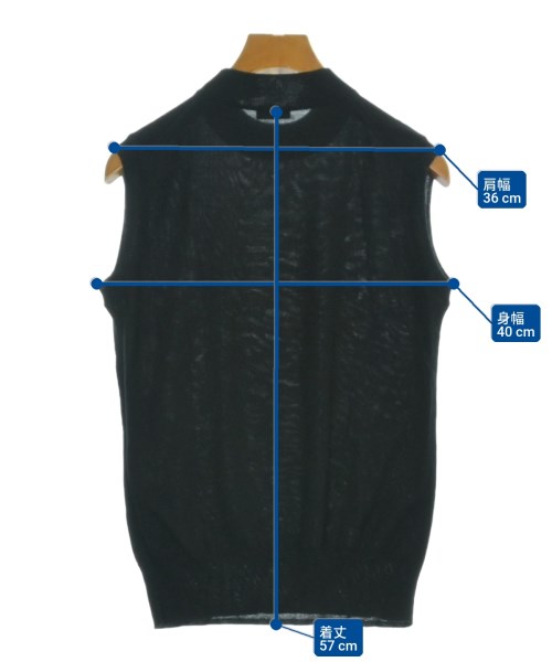 steven alan（スティーブンアラン）ベスト/ノースリーブ 黒 サイズ:-(M位) レディース/2200699330053