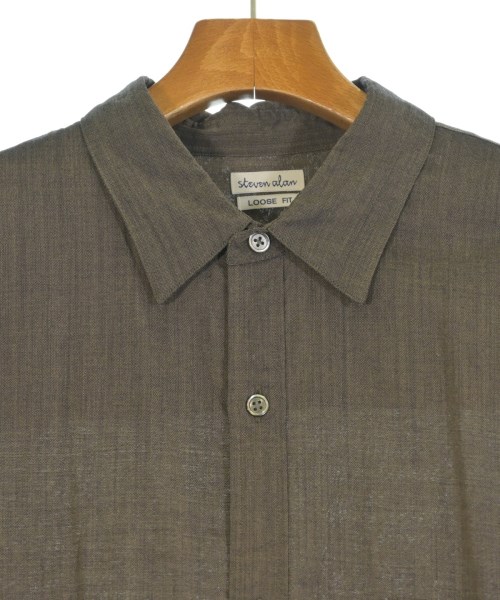 steven alan（スティーブンアラン）カジュアルシャツ 茶 サイズ:XL メンズ/2200654269060