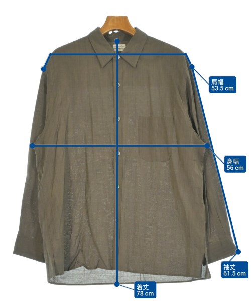 steven alan（スティーブンアラン）カジュアルシャツ 茶 サイズ:XL メンズ/2200654269060