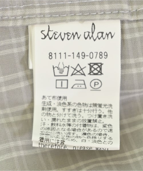 steven alan（スティーブンアラン）カジュアルシャツ グレー サイズ:L メンズ/2200708694046