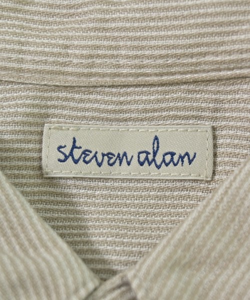 steven alan（スティーブンアラン）カジュアルシャツ ベージュ サイズ:L メンズ/2200716458043