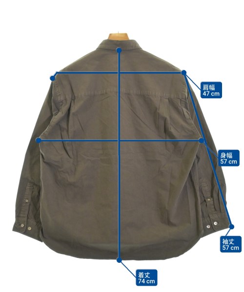 steven alan（スティーブンアラン）カジュアルシャツ 茶 サイズ:M メンズ/2200637275071