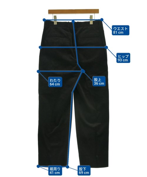 steven alan（スティーブンアラン）チノパン 黒 サイズ:L メンズ/2200642210111