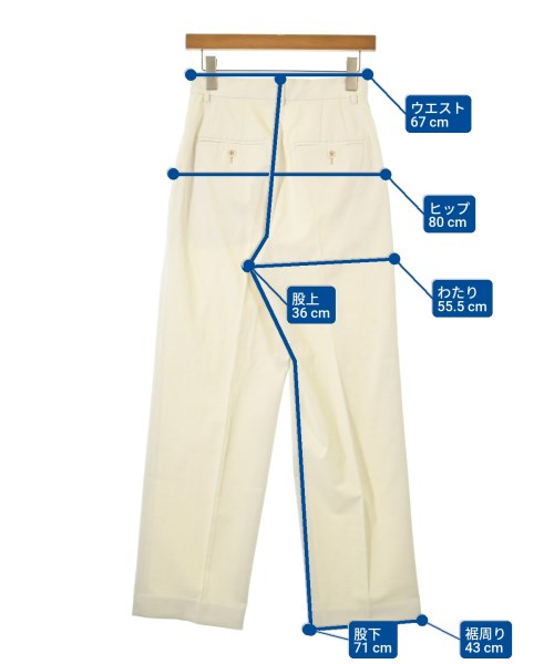 steven alan（スティーブンアラン）スラックス 白 サイズ:M レディース/2200648887171