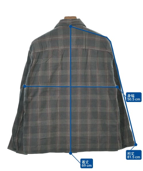 steven alan（スティーブンアラン）カジュアルシャツ グレー サイズ:M メンズ/2200651236492