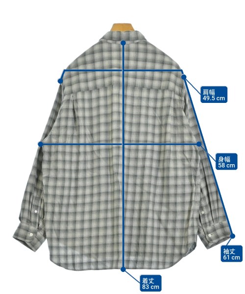 steven alan（スティーブンアラン）カジュアルシャツ グレー サイズ:XL メンズ/2200703205025