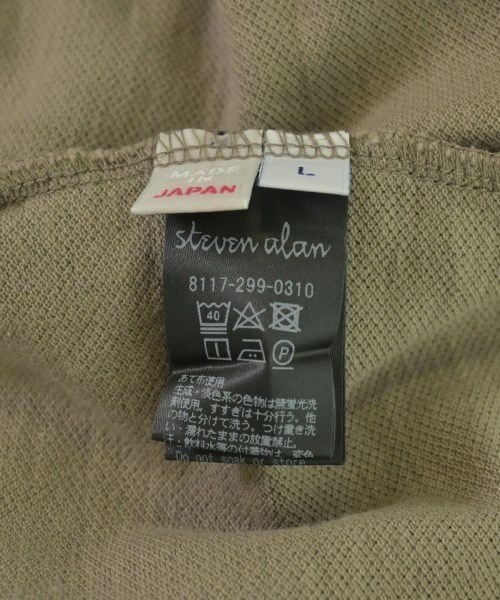 steven alan（スティーブンアラン）Tシャツ・カットソー ベージュ サイズ:L メンズ/2200704240148