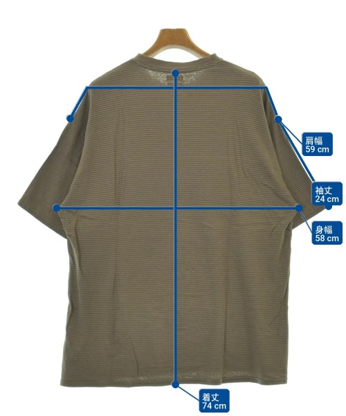 steven alan（スティーブンアラン）Tシャツ・カットソー 茶 サイズ:L メンズ/2200704240155