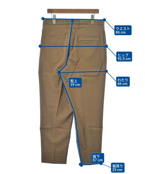 steven alan（スティーブンアラン）スラックス 茶 サイズ:XL メンズ/2200662241119