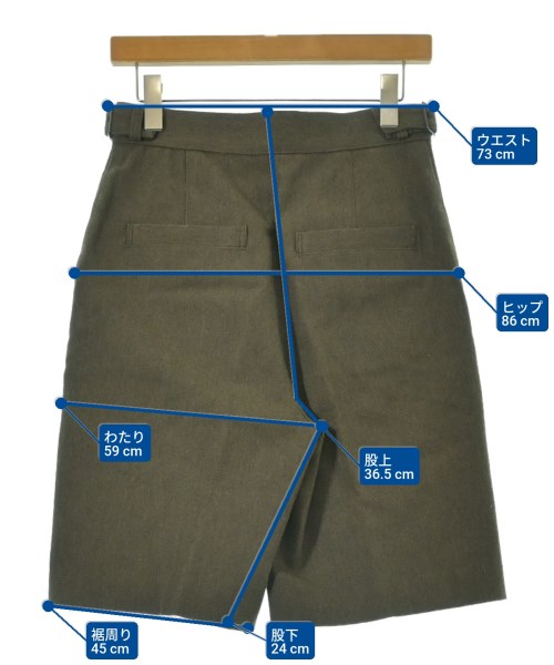 steven alan（スティーブンアラン）ショートパンツ カーキ サイズ:M レディース/2200664037093