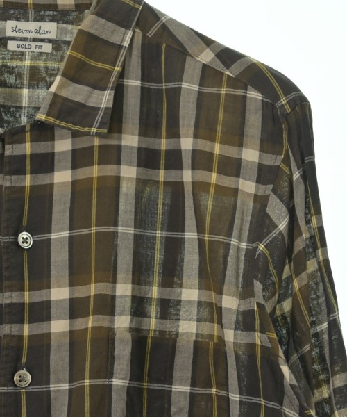 steven alan（スティーブンアラン）カジュアルシャツ 茶 サイズ:XL メンズ/2200662860136