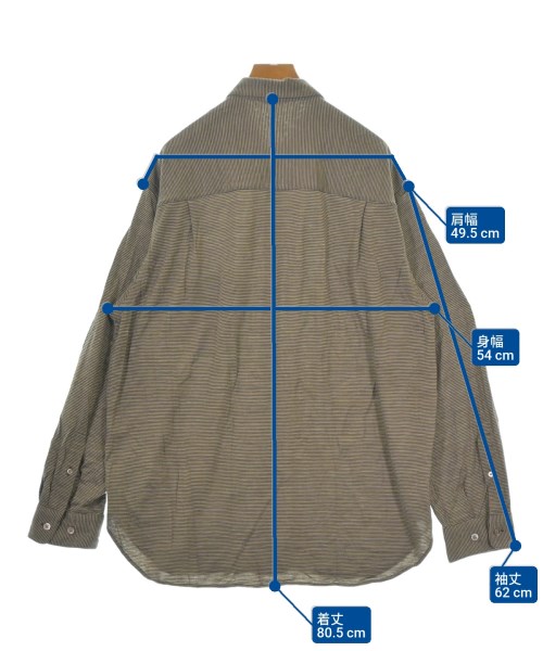 steven alan（スティーブンアラン）カジュアルシャツ 茶 サイズ:L メンズ/2200662860235