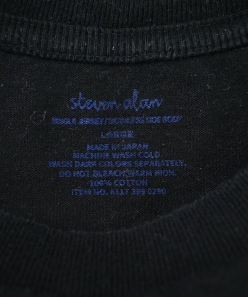 steven alan（スティーブンアラン）Tシャツ・カットソー 黒 サイズ:L メンズ/2200665955051
