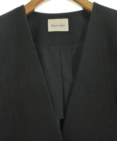 steven alan（スティーブンアラン）ノーカラージャケット 黒 サイズ:S レディース/2200666040015
