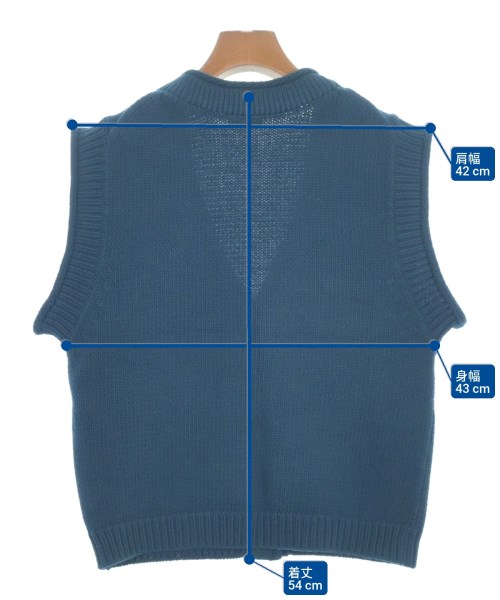 steven alan（スティーブンアラン）ベスト 青 サイズ:-(M位) レディース/2200666089182