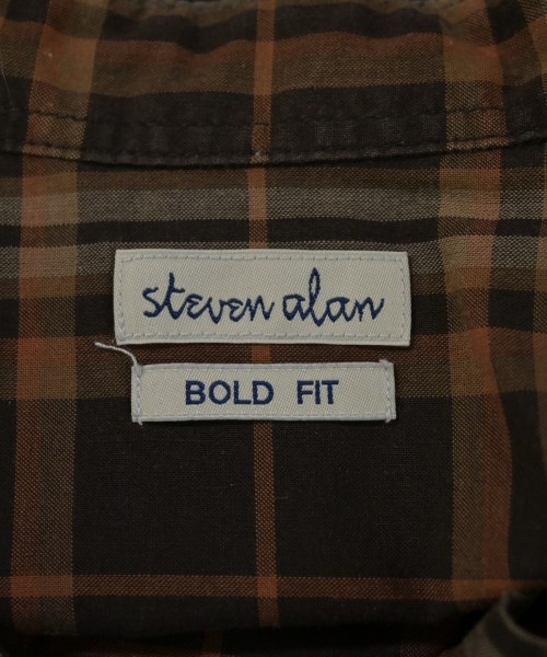 steven alan（スティーブンアラン）カジュアルシャツ 茶 サイズ:L メンズ/2200725559014