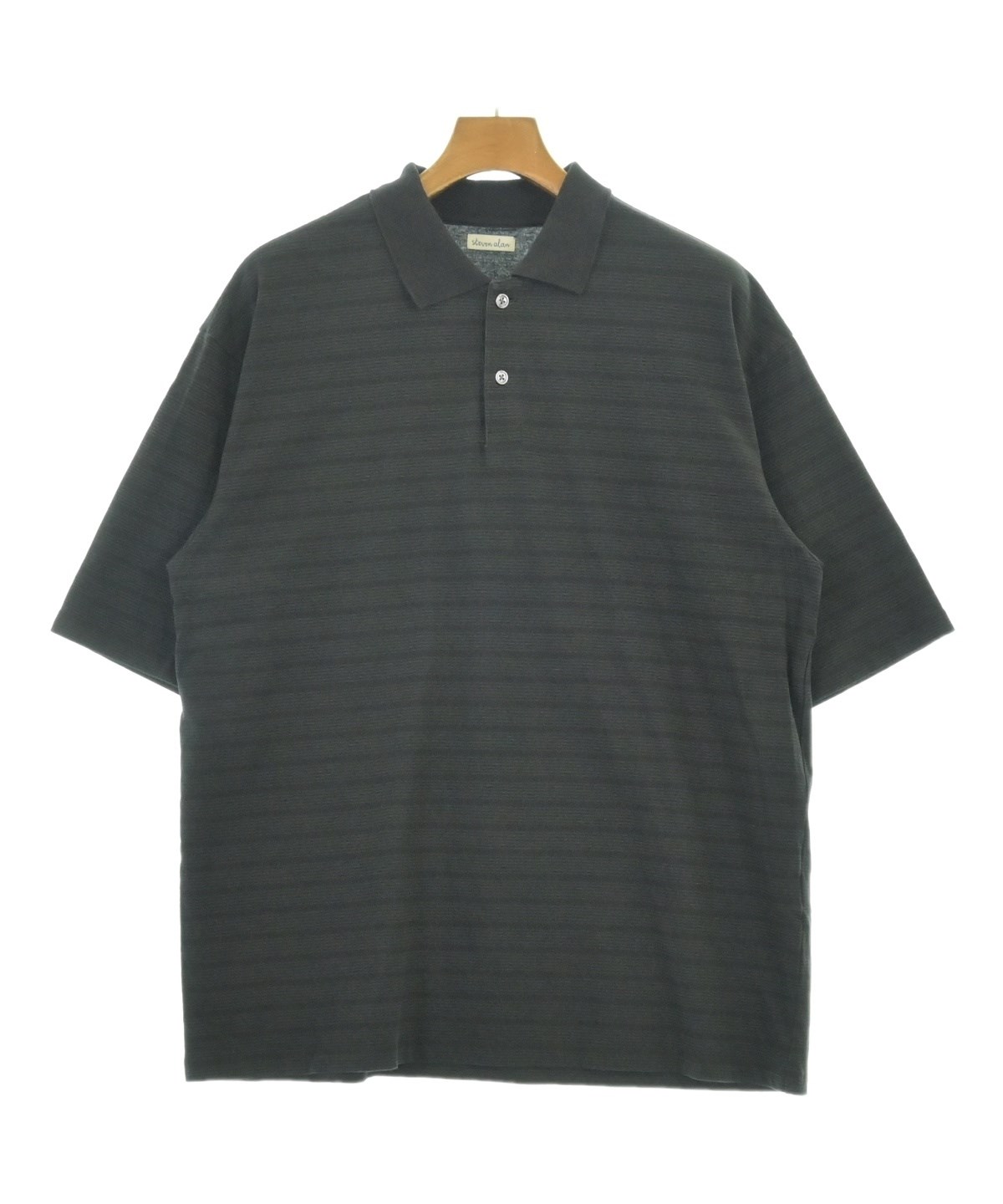 steven alan ポロシャツ ブラック メンズ steven alan（スティーブンアラン）ポロシャツ 黒 サイズ:L メンズ