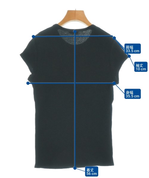 steven alan（スティーブンアラン）Tシャツ・カットソー 黒 サイズ:-(XS位) レディース/2200722570135